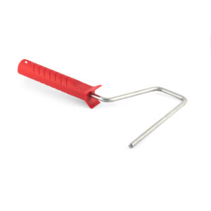 Stickbygel, rött plasthandtag, bred stålbygel